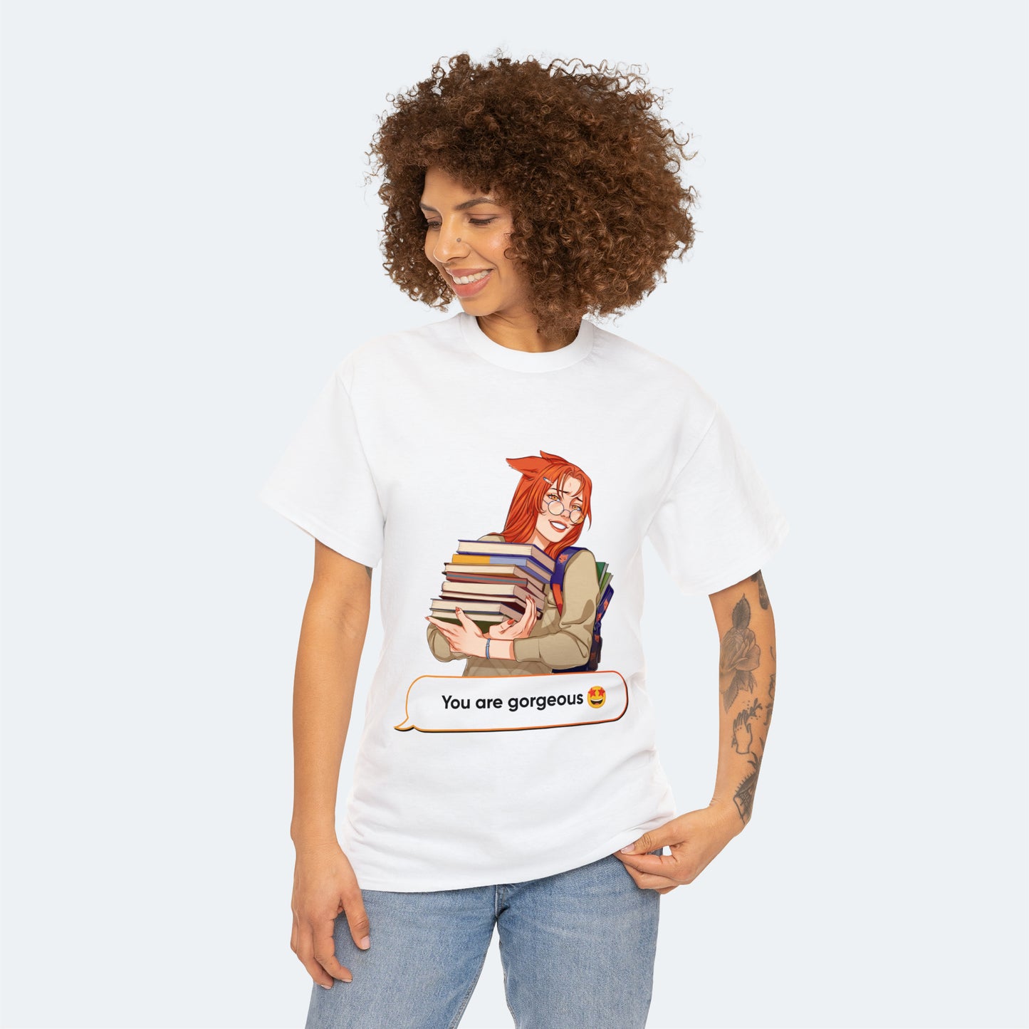 Eiko Suzuki Cotton Tee for Women with quote