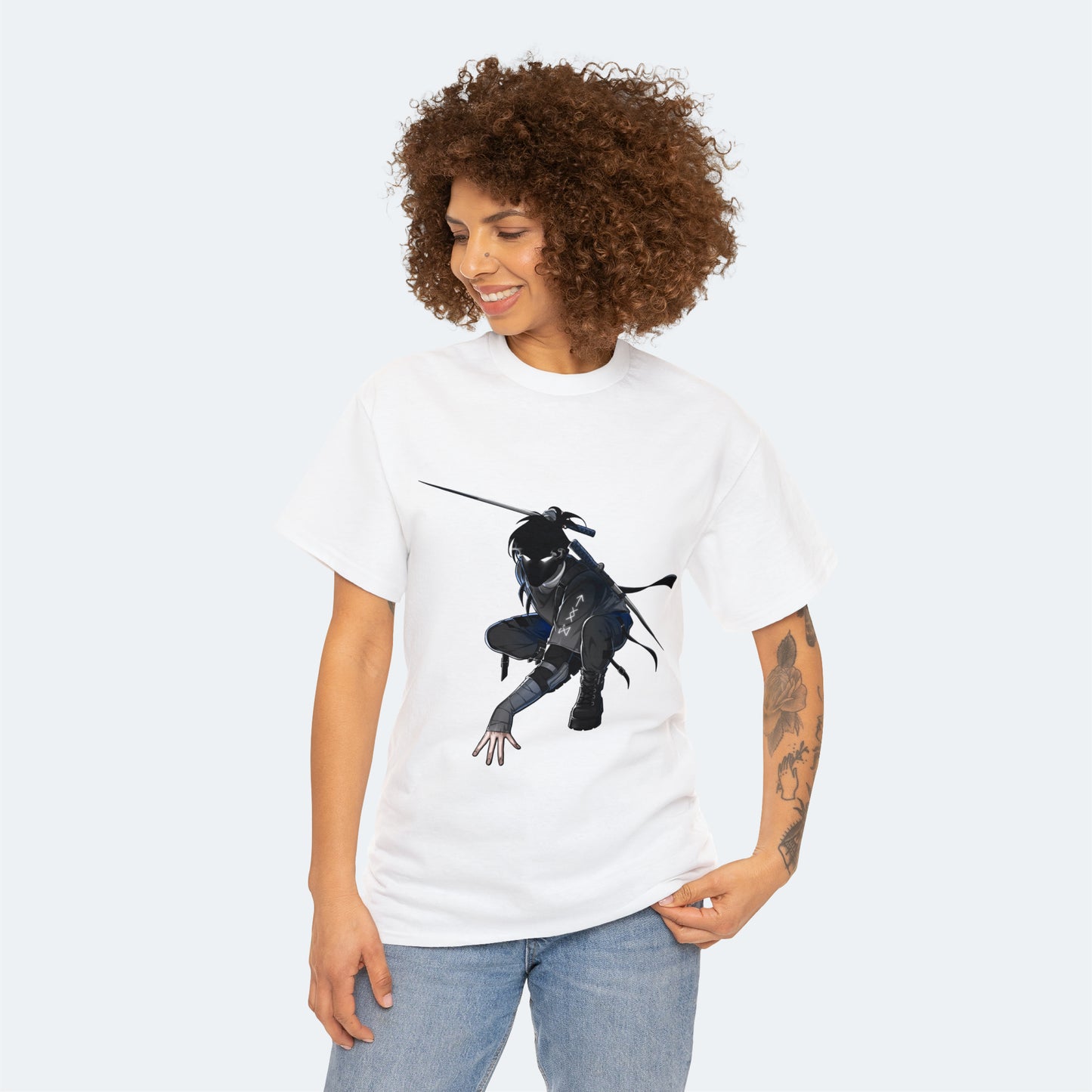 Shadowman Cotton Tee for Women