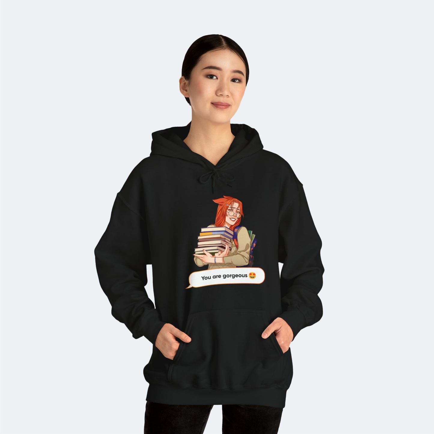 Eiko Suzuki Hooded Sweatshirt with quote for Women