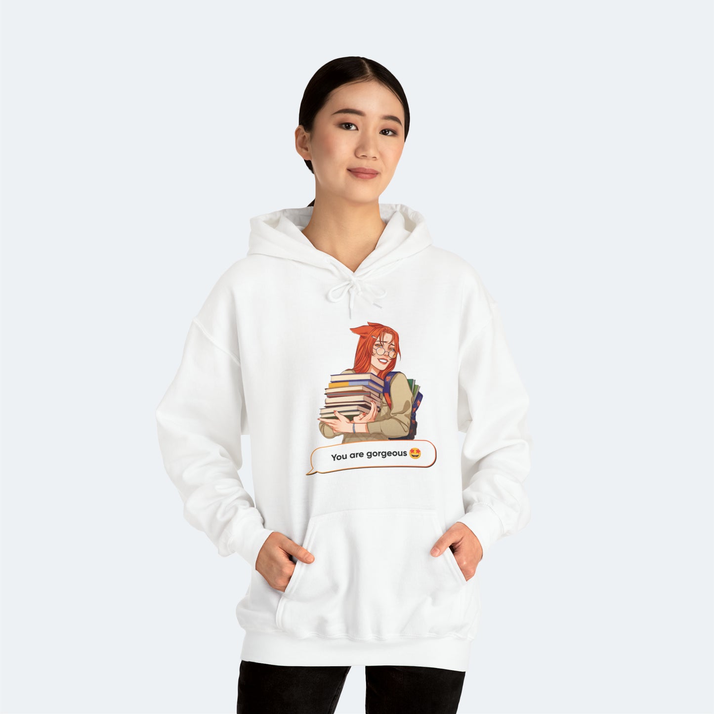 Eiko Suzuki Hooded Sweatshirt with quote for Women